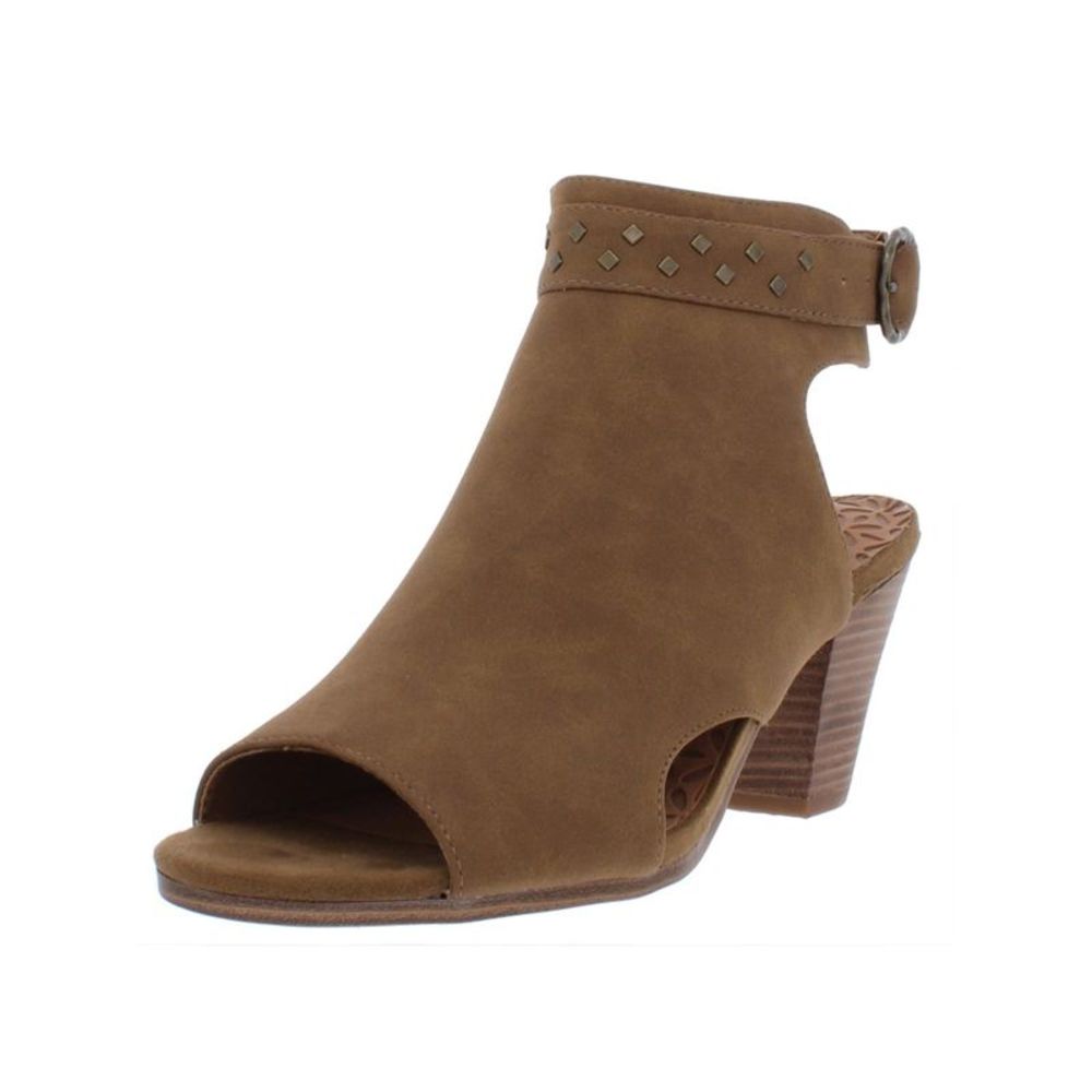 Bare Traps Women's Reining Peep Toe Booties Brown Size 9 M